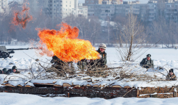 Реконструкция «Битвы за Воронеж».