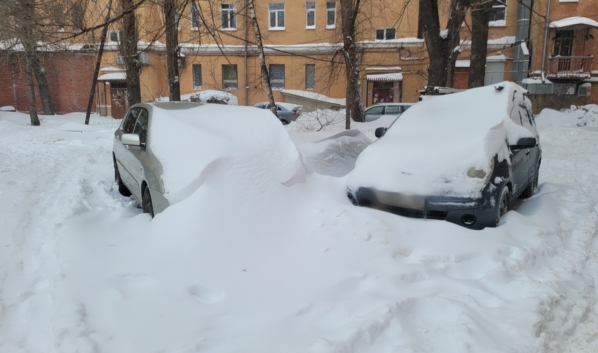 Снегопад в